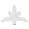 Ekena Millwork Davenport Architectural Grade PVC Gable Bracket, 48"W x 30"H x 4"D x 6"F, 15/12 Pitch GBP048X30X0406DAV00 - alternate 3